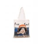 Eco Friendly Reusable Canvas Shopper Bag Women Tote For Cotton Grocery Zipper Hand for sale