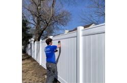 China Garden White Vinyl Fence Panels 6x8 PVC Privacy Fence Durability supplier
