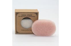 China Microfiber Cosmetic Oval Konjac Cleansing Sponge No Stimulation supplier