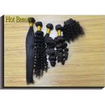 Peruvian Straight Human Remy Hair Weave Bundles Shedding Free Natural Color for sale