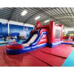 Customized Size Spider Man Inflatable Water Slide With Pool