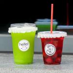 500ml PP Disposable Bubble Tea Cups With Straw Frosted Plastic Drink Cups