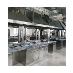 Corrosion Resistant Silver Modern Laboratory Bench Firm Stainless Steel Worktable for sale