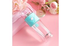 China Double Layer 14oz Leak Proof Glass Water Bottle With Strainer supplier