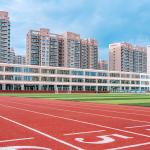 Asphalt Base Eco Sports Flooring Rubber Running Track Non - Porous Impermeable for sale
