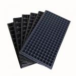 Floor Bough Pot PS PVC Black Plastic Seedling Tray With Dome For Microgreens for sale