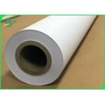 Wood Pulp Moisture Resistant 80gram Inkjet Plotter Paper Rolls With 36inch*50yard