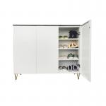 Knock Down Steel Shoe Cabinet Home Storage Furniture 0.5mm Thickness for sale