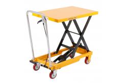 China 150KG Scissor Lift Table Trolley Hydraulic Table Cart Manual Hydraulic Lift Table supplier