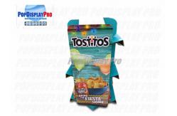 China 4C Printing Cardboard Shelf Display For Tostitos Tortilla Chips supplier