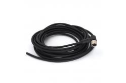 China PVC M12 Female Connectors 12 Pin Angled IP67 Black With Molded Cable supplier