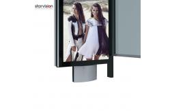 China Polycarbonate Roofing Digital City Bus Shelter With Digital Advertising Display supplier