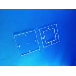 Square Quartz Tube Flange , Quartz Glass Window Strict Size Control Low OH Content for sale