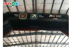 China 12M Inflatable Arch Bicycle Inflatable Finish Line Arch Custom Printed Logo supplier