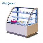 Supermarket Cake Display Cooler R290 Refrigeration Front Glass Cabinet Case 115V for sale