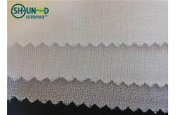 China White Polyester Woven Fusible Interlining / Twill Woven Fusible Interfacing Fabric supplier