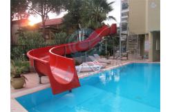 China Customized Big Curve Water Slide Complex Spiral Pool Slide For Adults Kids supplier