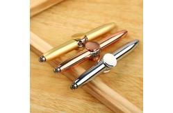 China Metal 3 In 1 Ballpoint Pen Multifunction LED Fidget Spinner Finger Gyro Rotating supplier
