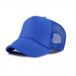 Blue / Yellow Trucker Mesh Cap , Custom Mesh Trucker Hats For Business for sale