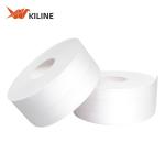 Custom Commercial Toilet Paper Jumbo Rolls Bath Tissue Roll 2 Ply 100% Wood Pulp for sale