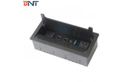 China silver tabletop flip cover brush multimedia connectivity box supplier