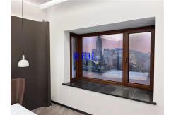 China 70mm Depth Wood Aluminum Windows With Double Glass Elegant View supplier