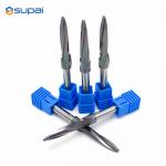 Tapered End Milling Cutter With Center Cutting And No Coolant Through
