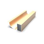 High Glossy Shower Room Golden T3 Polished Aluminium Profile for sale