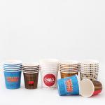 Recycled Material 85ml Single Paper Cup 3.5oz Plastic Free Coating for sale