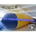 Blue And Yellow  Inflatable Water Blob , Inflatable Water Jumping Pillow