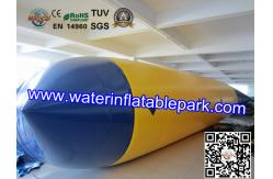 China Blue And Yellow  Inflatable Water Blob , Inflatable Water Jumping Pillow supplier