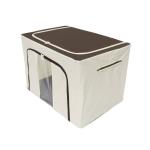 100L Odorless Foldable Cloth Storage Box , Multiscene Fabric Storage Bins With Lids for sale