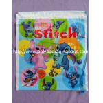 Fashionable Small Plastic Gift Bags Customizable Drawstring Backpack Plastic Bags for sale