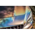 Acrylic Adhesive Matte Laser Grey Bubble Free Car Wrap Vinyl Air Release 60µM for sale
