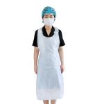 Disposable PE 70x110CM Blue/White Protect Safety Plastic Apron Roll Waterproof Dental Apron Without Sleeve for sale