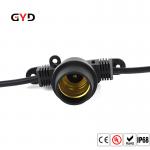 Rubber Nylon E27 Lamp Holder Lighting  Black Plastic Lamp Base Power Socket