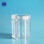 Transparent PS Food Grade Plastic Jars Recyclable Food Sample Containers for sale