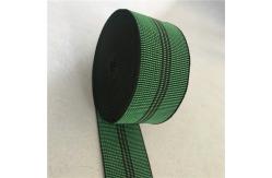China Width 50mm Green Elastic Webbing with 3 black lines number 350B# supplier