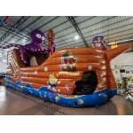 Customized PVC Inflatable Octopus Pirate Ship Inflatable Obstacle Course for sale