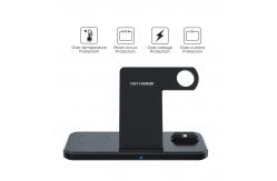 China Dual 15W Custom Wireless Charger 4 In 1 Compatible Multiple Devices supplier