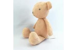 China ODM OEM Animal Toys Joint Moving Bear Brown Pattern Plush Bear Toys 25cm supplier