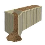 UV Protecting Perimeter Hesco Bastion Concertainer 4.0mm Wire Gauge for sale