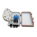 Wall - mounted 4port FTTH customer terminal box with SC Adapters for sale