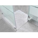 Affordable Shower Enclosures With White Printing Glass And Aluminum Frame