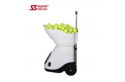 China Portable Tennis Ball Tosser Machine Top And Back Spin Adjustment supplier