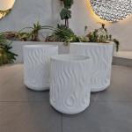 Outdoor Round Fiber Clay Planter For Barbecue Camping Burners Heater Life Time Keep 5-6 Years for sale