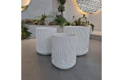 China 22 Pound Fiber Clay Planter Reinforced For Flower And Green Plant supplier