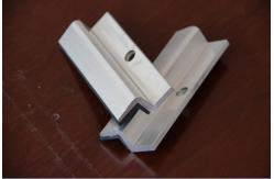 China Steel Polished Solar Roof Mounting Systems , T66 Solar End Clamp supplier