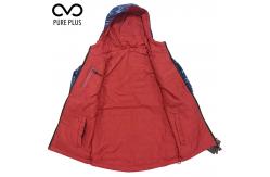 China High Protection Kids Padded Jacket With Fix Hoody 100% Polyester supplier