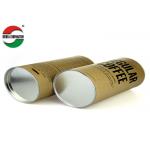 Foil Lined Silver Movable Cover Paper Canister For Coffee Packaging